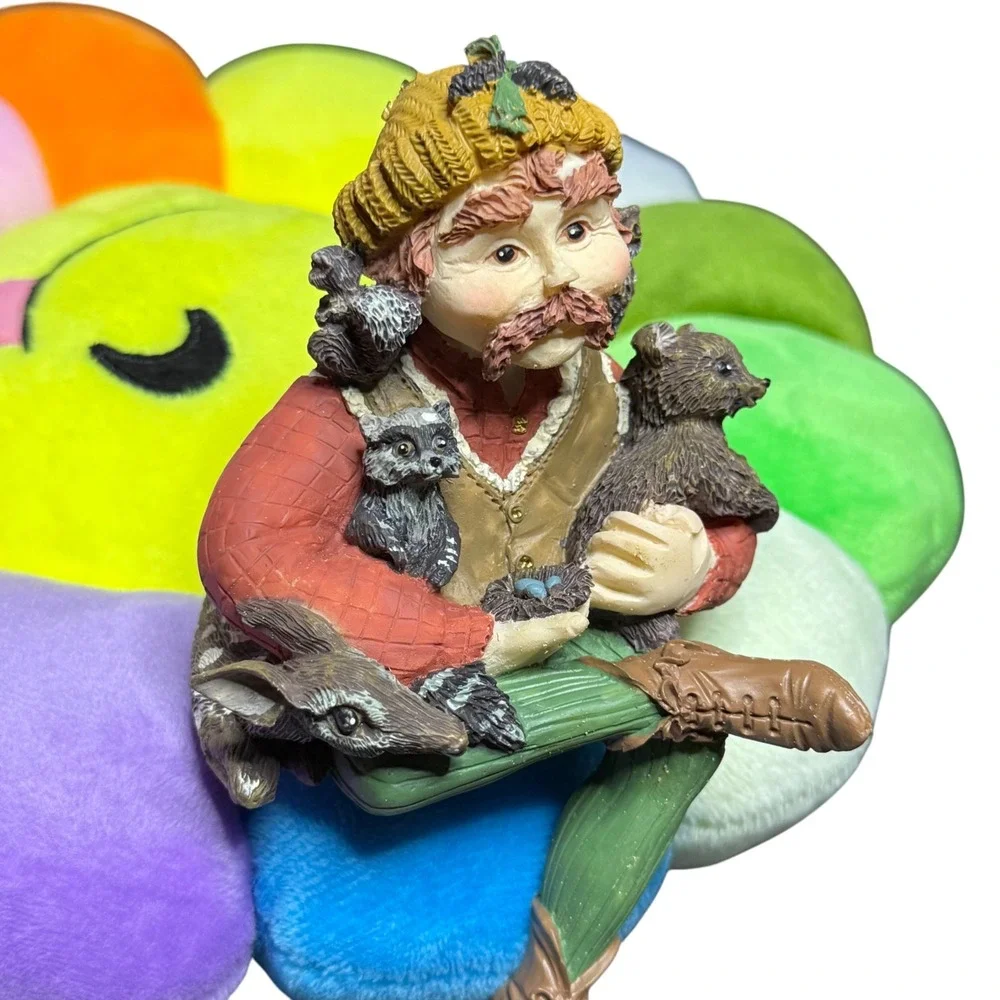 Whimsical Forest Man Figurine‎ with Animals Statue Home Decor Collectible